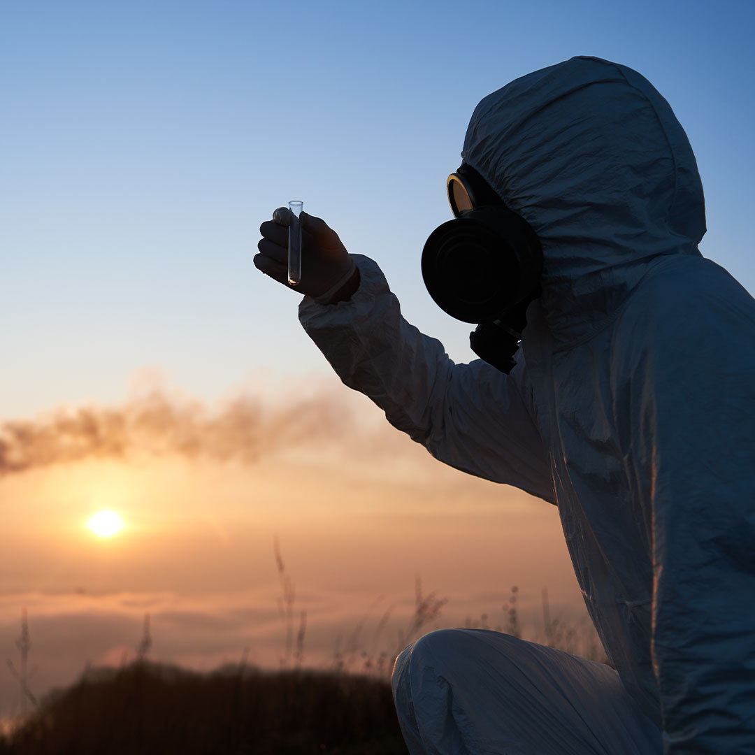 scientist examining sampling of toxic water 3