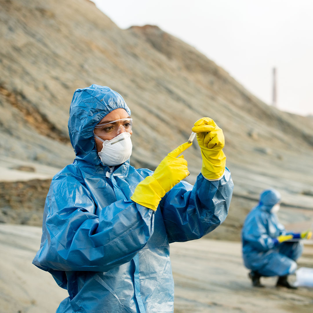 scientist examining sampling of toxic water 6